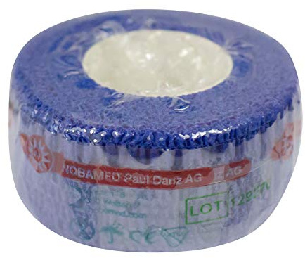 10 x NOBAHEBAN kohäsive Kompressionsbinde, Größe:2.50 cm, Farben:Blau