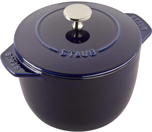 Staub 11721691 Cast Iron 1.5-qt Dark Blue Petite French Oven