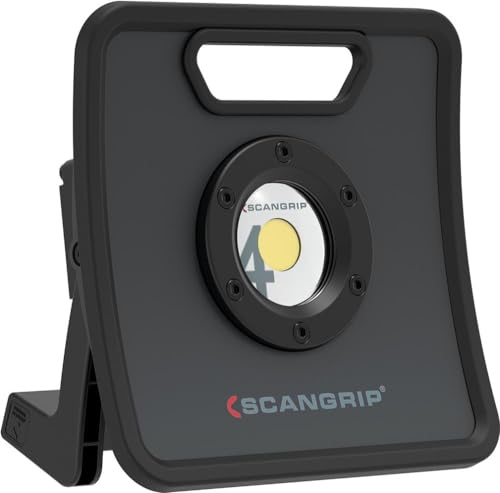 Scangrip 03.5440 Arbeitsleuchte NOVA 3K mit der 26W COB-LED Technologie und einem 5 Meter Kabel, gebaut nach Schutzart IP67, 240 W, 240 V, Dunkelgrau, Schwarz, 23.5 x 8.3 x 23.3 cm