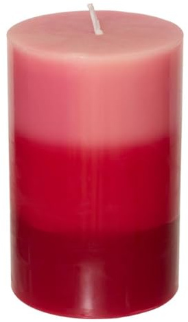 Dreifarbige Kerze parfümierte rote Früchte H10
