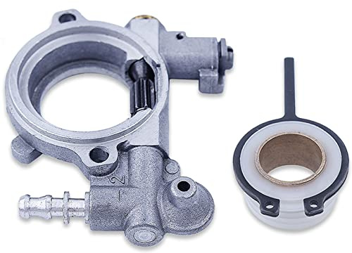 Pompe à Huile pour STIHL 024 026 MS260 MS240 Série Tronçonneuse, AUMEL Pompe à Huile avec Vis sans Fin Kit de Pièces de Haute Qualité, Remplace 1121 007 1043