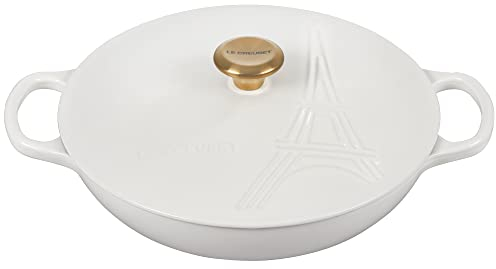 LE CREUSET Pfanne 30 cm Eiffel Tower weiß