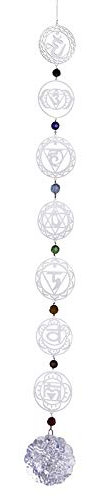 YFCTLM Cazador de Sol Chakra SunCatcher Beads Colgando Colgante Cristal Girasol Prism Drops Crystals for Window Garden Decor Regalo