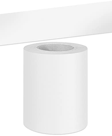 Bordi Per Carta Da Parati Autoadesivi Rimovibile Per Cucina Bagno Piastrelle Adesivo Per Pareti Autoadesiva Bianco satinato 5cm X 500cm