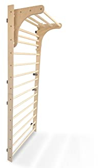 Giraffenling - Sprossenwand 100cm oder 200cm hoch mit verstellbaren Klimmzug Einsatz