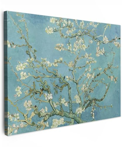 MuchoWow© Cuadros Decoracion Salon Modernos 70x50 cm Pinturas Lienzo Decorativo para Pared Decoración Hogar Lienzos Van Gogh - Almendro en flor - Maestros antiguos - Arte - Vintage