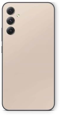 Skins4u Skin kompatibel mit Samsung Galaxy S24 Schutzfolie Skins Cover Design Aufkleber Schutz Folie Solid State Cream