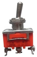 5/10 Stück SPST 15A 250V 2 4 6 PIN Terminal ON OFF Kippschalter Selbstsichernder Reset Rocker Kipp-Schiebeschalter KN-1322 (Color : KN-1122, Size : 10PCS)