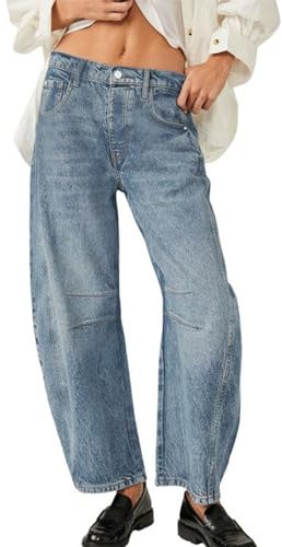 WILLBEST kompressionsstrumpfhose Damen Sporthose Damen 7/8 Locker Leicht Hosen Baggy Mit Band Baggy Jeans Jungs Trainingshose Lang Warm Haremshose Baumwolle Beige Leggings Baumwolle