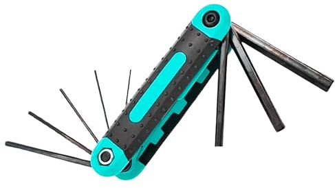 SDFIXINGS Juego de llaves Allen estándar y Torx/hexagonales, métricas, para el hogar, bricolaje, montaje de muebles y uso en garaje, reparación de motocicletas de bicicletas (hexagonal plegable,
