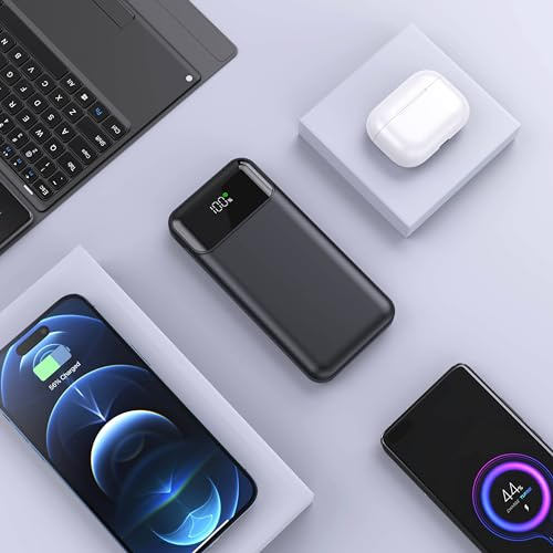 Batterie Externe 22.5W 20000mAh Power Bank Charge Rapide, Batterie Portable USB C Input & Output PD3.0 QC4.0 Power Bank Compatible avec iPhone 15 14 13 12 Pro Max Mini Plus Samsung iPad