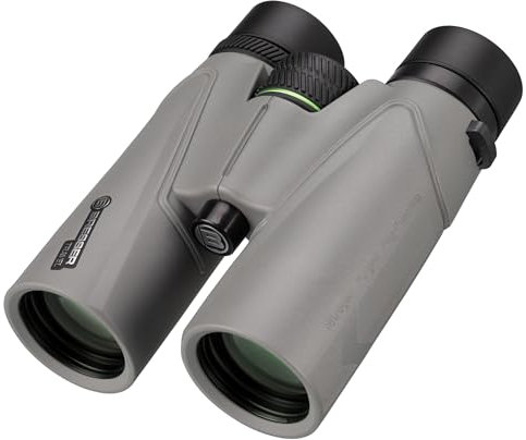 Bresser Fernglas Travel 8x42, 8X Vergrößerung, 42 mm Objektiv, BaK-4 Prismen, wasserdicht IPX7, Stickstofffüllung, Twist-up Augenmuscheln