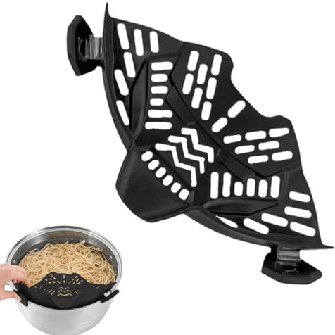 Kruka sil klämma på silikon, silikon grytssil fäste, klämma på pastasil