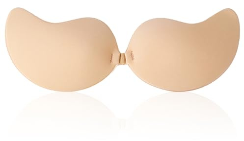Klebe BH Push Up, Klebe-BH Rückenfrei, Trägerlos Und Unsichtbar, Wiederverwendbarer Sticky Bra, Hautfreundlicher Selbstklebender bh Für Rückenfreie Kleider, Bademode, Abendkleider Und Hochzeitskleider
