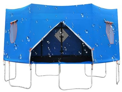 183cm Trampolinzelt Trampolin Regenabdeckung Trampolin Zeltabdeckung UV-Beständiges & Wasserdichtes Trampolin Abdeckung Sonnenschutz Abdeckung Zelt Für Trampolin 8 Stangen