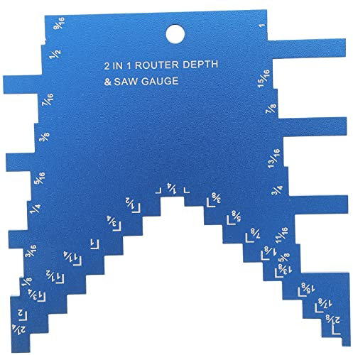 HOUDERCO Carpentry Gauges Depth Gauge for Woodworking Projects for Table Saw Accessories Router Accessories Accurate Woodworking Measurement Tool