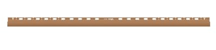 VOGI Profilo di chiusura per canalina da doccia classica, rame, 120 cm, in acciaio inox scandinavo, durevole, forte, facile regolazione, montaggio resistente agli acidi, design di alta qualità AISI304