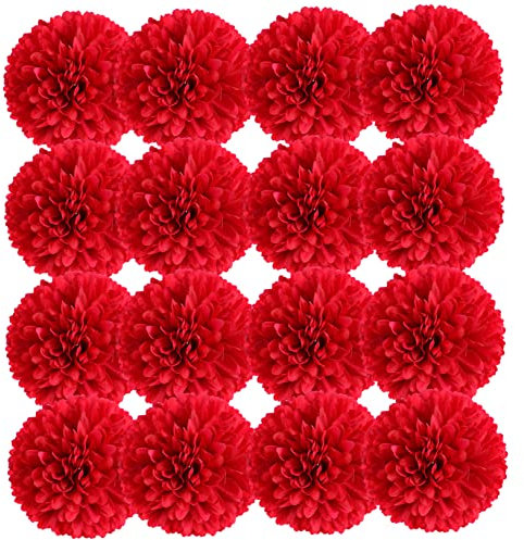 Holibanna 50 Stück Künstliche Chrysanthemen Blumen Dekorationsblumen für Hochzeiten und Partys Lebendige und Realistische Künstliche Blüten Leuchtendem Rot Durchmesser für Kreative DIY