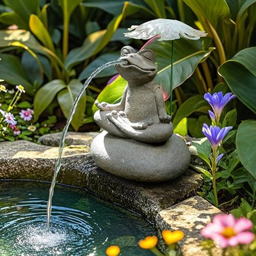 WNYAILLL Cracheur de Fontaine de Jardin, cracheurs d'étang, Accessoire Décoratif pour Fontaine Et Étang, Système De Circulation Eau Relaxant, pour Aquarium Et Extérieur