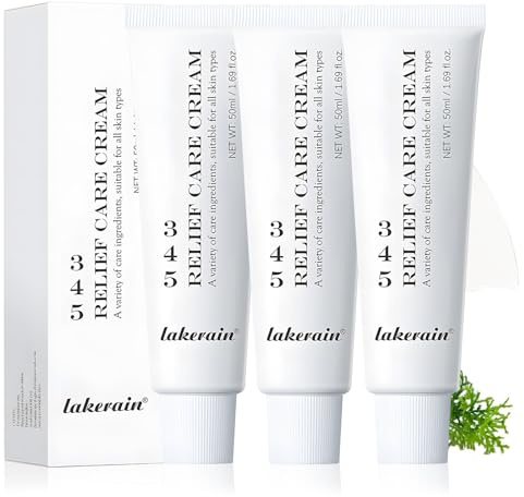 345 Relief Cream,3 PCS Feuchtigkeitscreme für das Gesicht,345 Intensive Repair Cream,Feuchtigkeitscreme für das Gesicht bei Akne und Fettiger Haut, Anti Aging Wrinkles Face Moisturizer for Skin,50ml