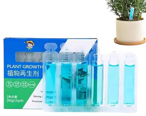 Teksome Fertilizzante Per Piante - 15g x 6 Pezzi Fertilizzante Liquido Per Piante | Multiuso Stimolatore Radicale, Rivitalizzatore Per La Crescita, Soluzione Nutriente Per Fiori, Ortaggi E Frutta