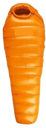 Sovsäck vinter dun sovsäck vuxen vit gås varm tre säsonger lämplig för campingresor (orange)