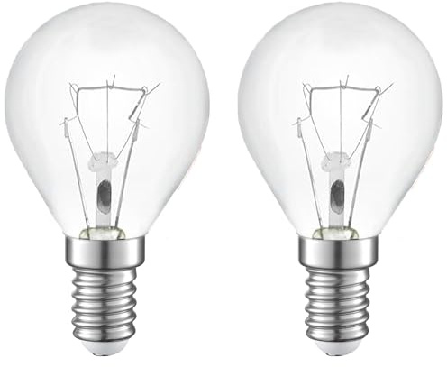 karedle oard 2 StuickBackofenlampe G45E14, 40W 220V 3000K,WarmweiBe Herd-birne, 45MM*72MM,420 LumenOfenlampe, Bis 300°CHitzebestandiges,Lampen fur Ofen, LavaLampe(Hitzebestandig)