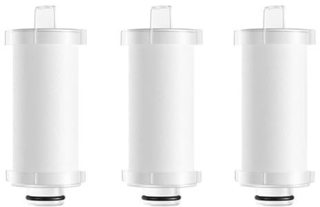 Dioche Cartouche Filtrante de Rechange pour Siège de Toilette Zhimi Air Chaud, Modèles de Lavage et de Séchage, Coton PP, Lot de 3 avec clé (3 Spirale)
