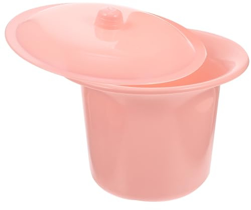 LIFKICH Orinal de Plástico con Tapa, Multiusos para Adultos y Niños, Material Pp Resistente, Portátil y Cómodo para Uso Doméstico Nocturno