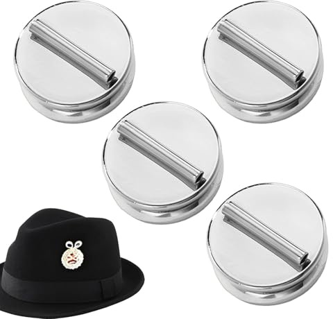 Magnetiska Nålryggar | 4 Delar Sömlös Platt Metalltopp - Magnetiska Nålryggar för | för sjal tygblomma accessoar fest bröllop