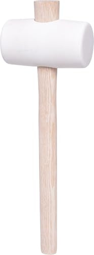 KS Tools 140.1235 Rubber Mallet, White, 500 g