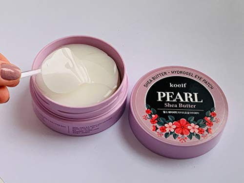 Koelf - Pearl Shea Butter Hydro Gel Eye Patch - 60 x Augenpads gegen Augenringe und Augenfalten - mit pflegender Shea Butter und Perlenpulver