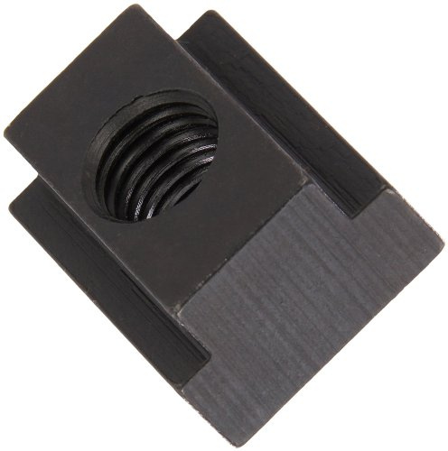 Te-Co 41416 Black Oxide 1018 Steel T-Slot Nut, 5/8-11 TPI (Incomplete Last Thread), 3/4 Height x 1-1/4 Width x 3/4 Table Slot (Pack of 5)