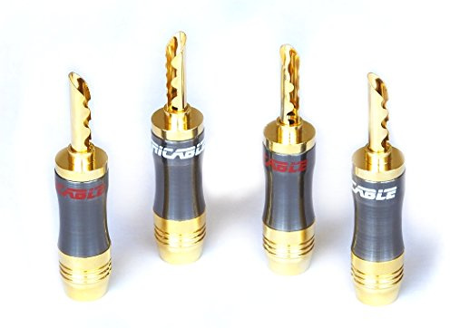 Ricable Custom BNH (Kit 4 pz) - Connettori Hi-Fi Banana BFA x Cavi di Potenza