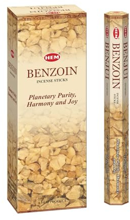 Hem Benzoe-Räucherstäbchen, 6 Boxen zu je 20 Stück