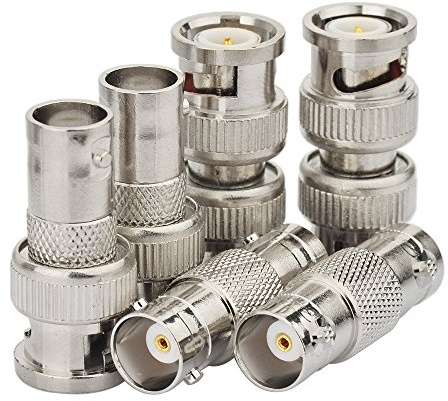 Superbat BNC Coupler Connector Kit 6Pcs, 50 Ohm Coax Barrel Adapter Kit | BNC Male/Female to Male/Female, for VNA, Oscilloscope, Antenna Analyzer, Surveillance Camera, Medical/ Test Device