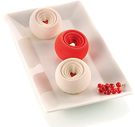 silikomart | Silikonform für COCCOLA Monoportions, antihaftbeschichtet, 6 Monoportions, Packung mit 1 Kuchenform, 3D Design, Ø 75 h 35 mm, Volumen 780 ml, Made in Italy