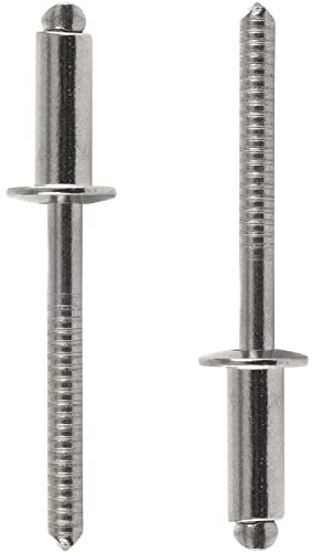 FASTON® Blindniet 6,4x20 mm mit Flachkopf Edelstahl A2 V2A (50 Stück) DIN 7337 Nieten Niet Popnieten Flachkopfnieten Rostfrei Blindniete Dichtblindniet