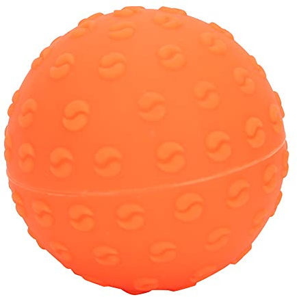 Sfere Per Lacrosse Massaggio,Sfere Massaggio In Silicone Per Yoga,Rullo Per Tessuto Profondo Fascia Per Piedi Massaggiatore Per Rilascio Miofasciale Trigger Point E Fascite Plantare(Arancia)