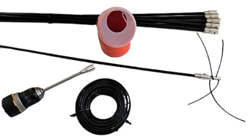 Rotobrush Pellet E.COM – Nettoyeur de Cheminee pour Poêle à Pellet Kit de Ramonage de cheminéè pour poêles à granules, Rotation avec perceuse 6/9/12/15 mètres