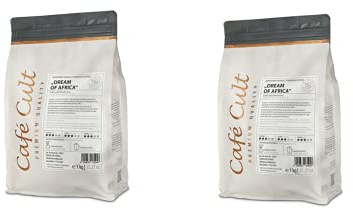 2 x NY teemando® kaffe etiopien Sidamo Dream of Africa i 1 kg påse, hela bönor = 2 kg