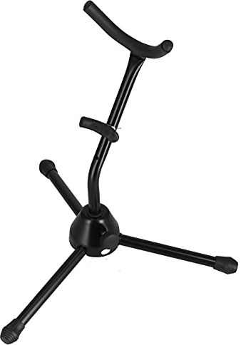 Alto Sax Rack, Portable Saxophone Stand Stable Durable Metal Black for Home