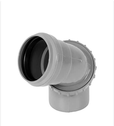 HT Bogen Abflussrohr DN50 DN110 Universalbogen 360° verdrehbar Rohr Abwasser (DN50)