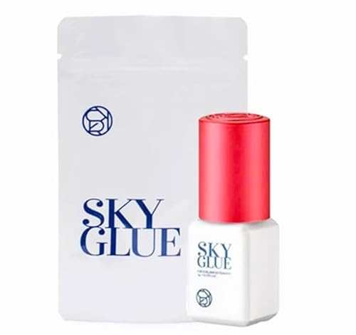 SKY Wimpernkleber 5g 5 ml, Trockenzeit 1–2 Sek. Sky Glue - made in Korea (Rote Kappe 5g)