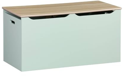 Alice's Home - Coffre à Jouet - Tobias - 80x40 cm. Couvercle Rabattable. poignées latérales