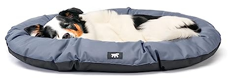 Ferplast Hundekissen Hundesofa Hundebette für Große Hunde Hundekorb Abnehmbarer Bezug Orthopädisches Hundebett Hundematratze Waschbar Hundematte Wasserdicht 110 x 70 x h 8 cm. Grau