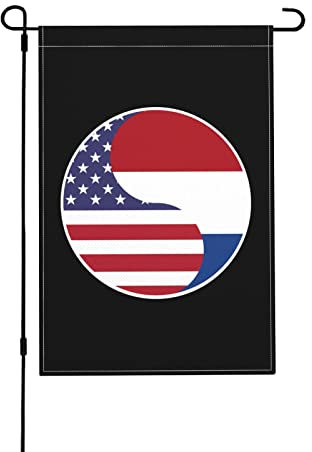 Estados Unidos Y Holanda Bandera Impresión Bandera De Jardín Colores Vivos Bandera Balcón Para Exterior Hogar Fiestas,70X102Cm