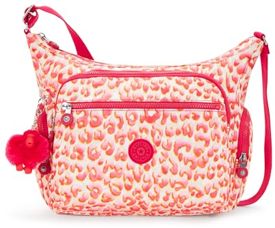 Kipling GABBIE Mittelgroße Umhängetasche, Latin Cheetah (Rot)