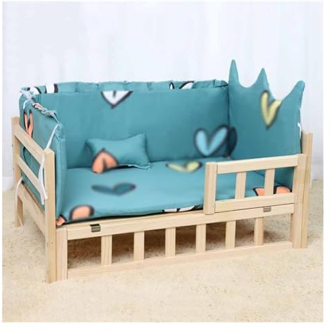 EHEIN Katzenbett, Plüsch-Katzenbett for den Innenbereich, Katzenhängematte aus Holz, Katzensofa, geeignet for Katzen, Hunde, Kaninchen, Kleintiere (Color : Style3, Size : S)