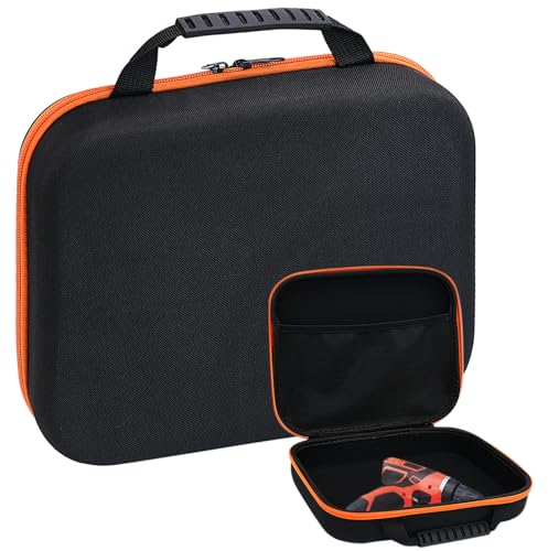 Fahibin Tool Container Bag, Storage Case for Electric Drill, EVA Travel Tool Case,EVA Hard Shell Waterproof Storage Case for Electric Drills, Screws 27 * 23 * 8 CM